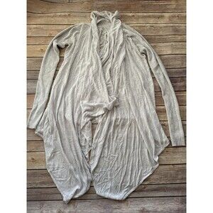 Lululemon Gray Blanket Cardigan Sweater Medium Knit Oversized Open Long Sleeve